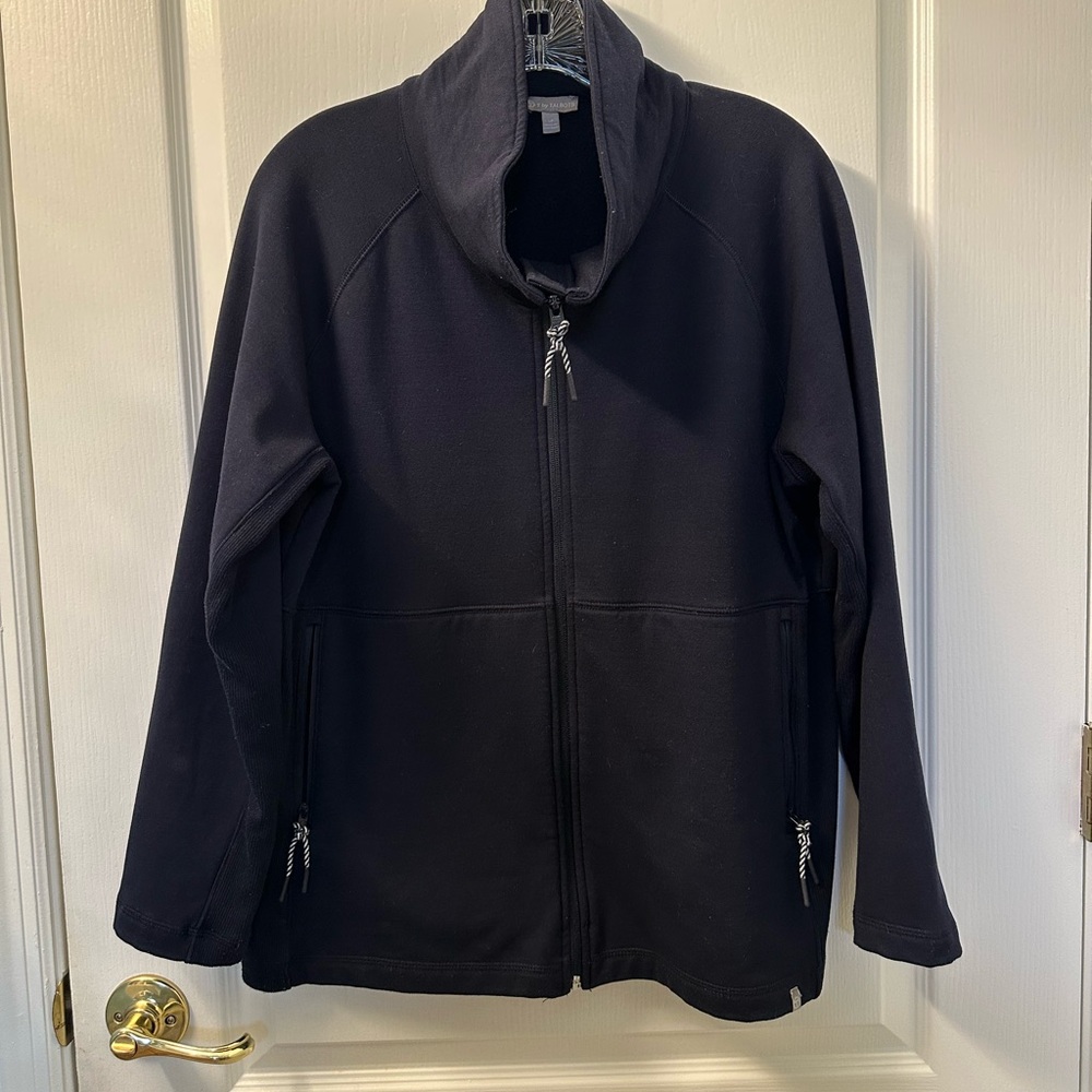 T by Talbots Women’s Dark Navy Full-Zip Warm Jacket LIKE NEW